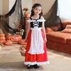 Halloween Children's Clothing Little Red Riding Hood Shawl Cape Pastoral Girl Princess Skirt Children's Show Costume