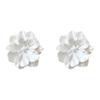 White Camellia Zhao Ruth Stud Earrings Super Fairy French Super Fairy Sweet and Gentle Stud Earrings Women's Exquisite Ear Jewelry
