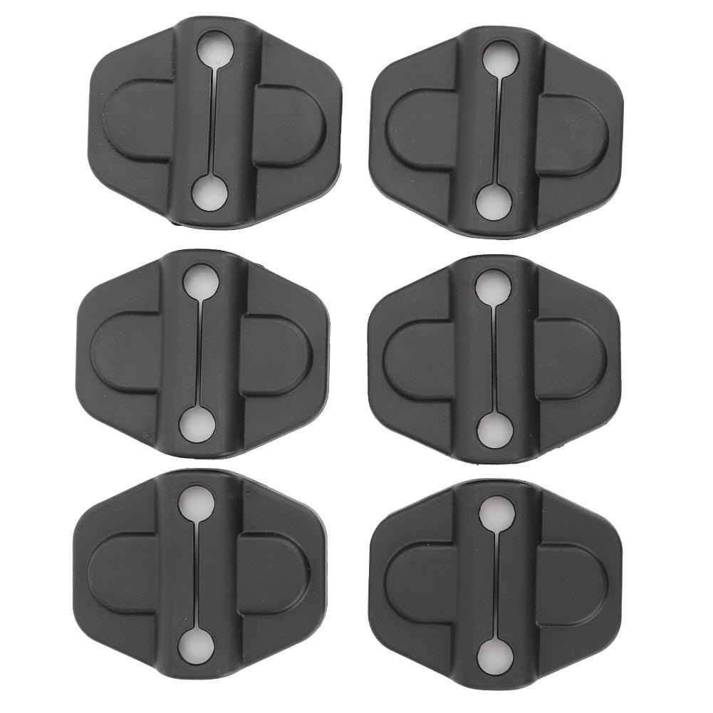 

6 шт. Накладки-декорации на замки дверей автомобиля, черные наклейки, подходят для Jeep Wrangler JL 20182019