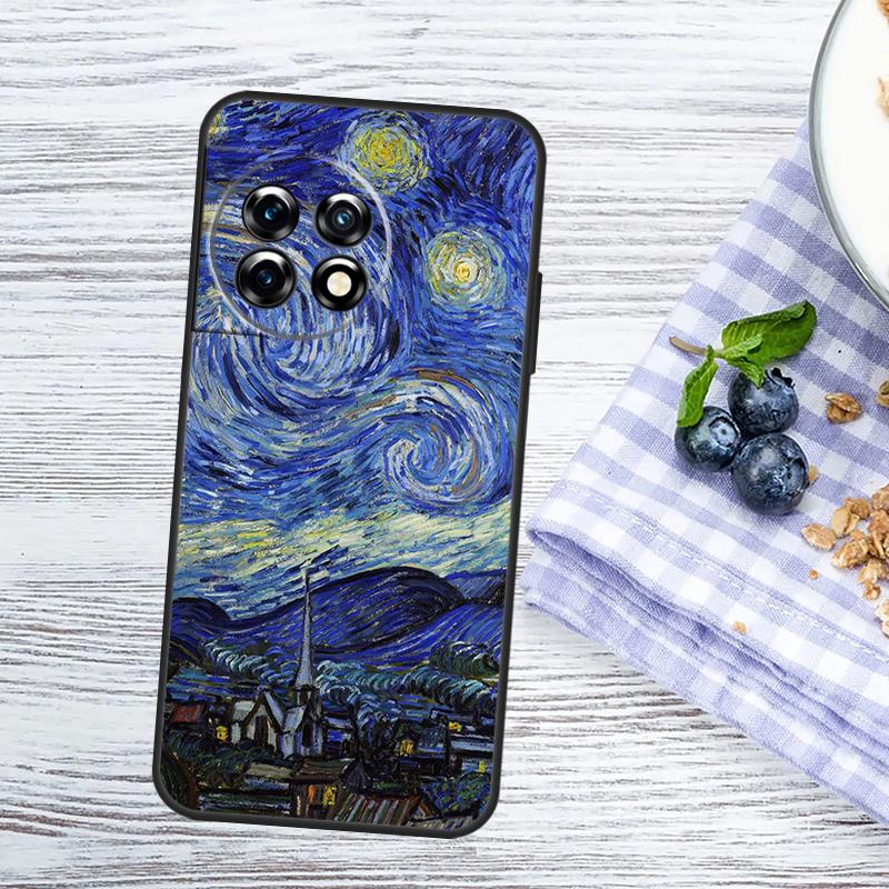 Van Gogh Starry Night Case For OnePlus 12 11 10 Pro 12R 8T 9R 10R 10T OnePlus Nord 3 2T N20 N10 CE 2 Lite Cover