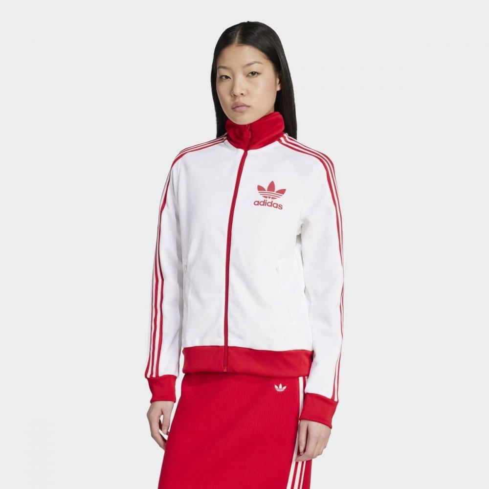 Adidas Beckenbauer Track Top White Red  Jx7849 AL(100)