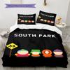 South Park Poster Pattern Bedding Home Decoration Birthday Gift ( 1 duvet cover + 2 pillowcase, without core),fan merchandise.