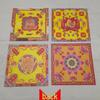 26×26cm Hot Stamping Gold Paper: Daifuku, Smooth Sailing Lotus, Five-way God of Wealth, Peace & Prosperity (30 Sheets/Pack)