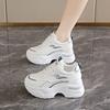 Fashion White Platform Sneakers for Women 2025 Lace Up Breathable Sport Sneakers Woman Non Slip Thick Bottom Vulcanized Shoes