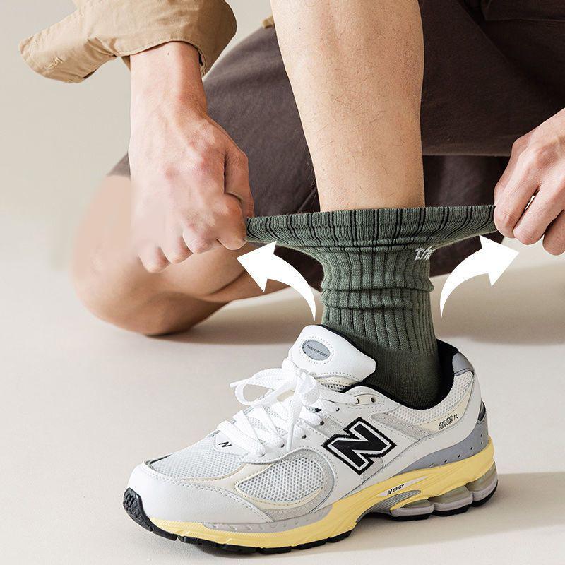 College Tooling Style Lovers All-Match Wear-Resistant Thick Line Socks Men'S And Women'S Autumn And Winter Sports Deodorant Pile