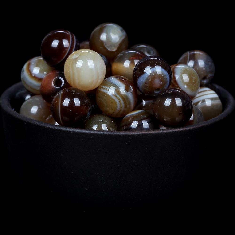 Natural Round Tiger Eye Amazonite Lava Turquoises Agates Jaspers Garnet Spacer Loose Stone Beads For Jewelry Making DIY Bracelet