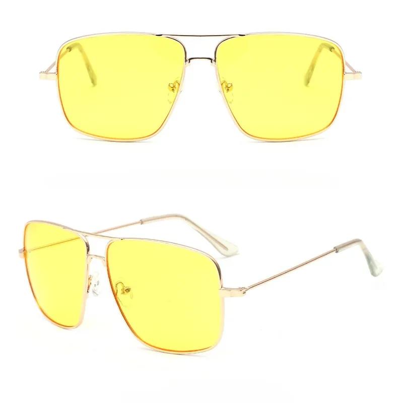 Fashion Square Frame Vintage Eyeglasses Women Oversized Metal Glasses Frame Anti Blue Light Glasses Gold Optical Spectacle