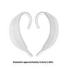 Unique Flexible Ear Cuff Without Piercing Date Earrings Acrylic Texture Ear Ornaments Perfect for Travel and Dates