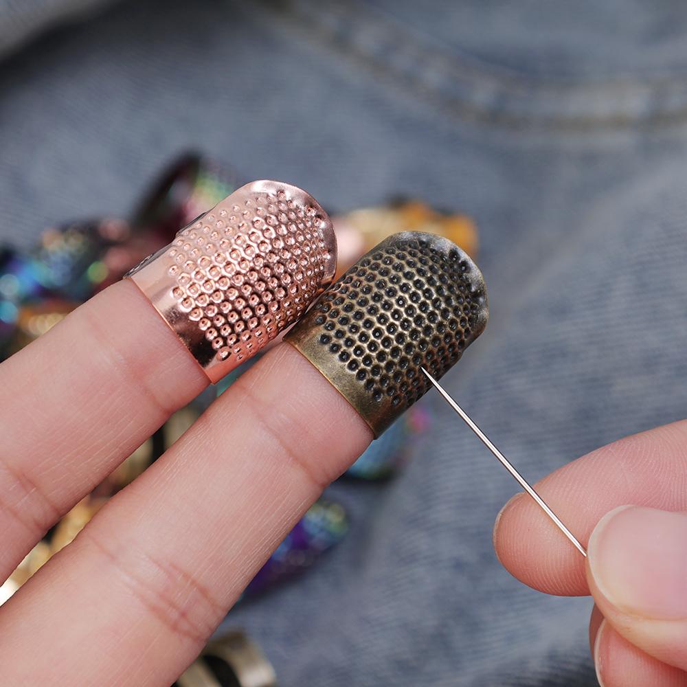 Retro Finger Protector Antique Thimble Ring Handworking Needle Anti Slip Thimble Needles Home DIY Sewing Sets Tools Accessories