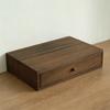 Monitor Stand Riser Wooden Desktop Organizer Durable Storage Drawer Office Desk Organizer for Study or Workspaces