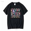 Speech Therapist Easter Shirt Therapy SLP Language Pathologist Gift Gifts Long or Short Sleeves Vintage Washed Casual
