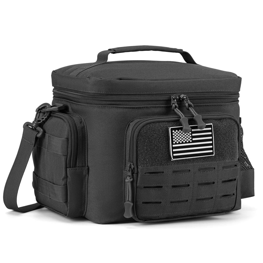 Borsa Pranzo Tattica per Uomo Outdoor Robusta Lunch Box Pasto Campeggio Picnic Lavoro A Prova di Perdite Termica Isolante Resistente Borsa Termica