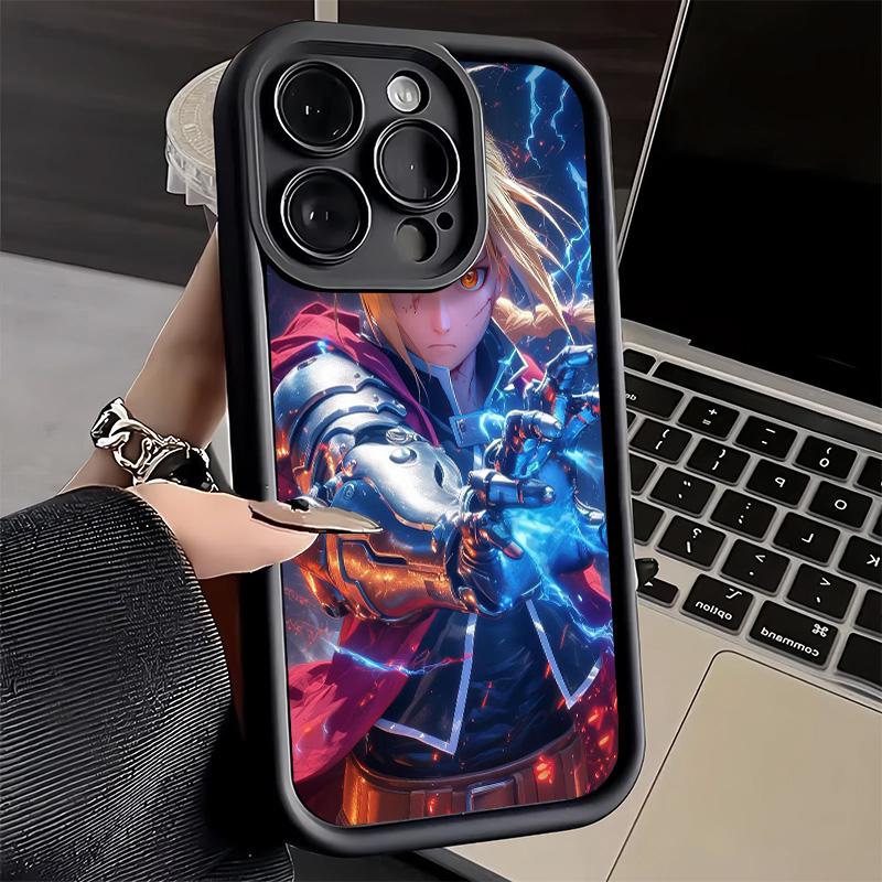 Phone Case for iPhone 17 Air 16E 15 16 Pro Max F-ullmetal A-Alchemist Anime Cover 14 Plus 13 12 Mini Soft Shell Silicone Fundas