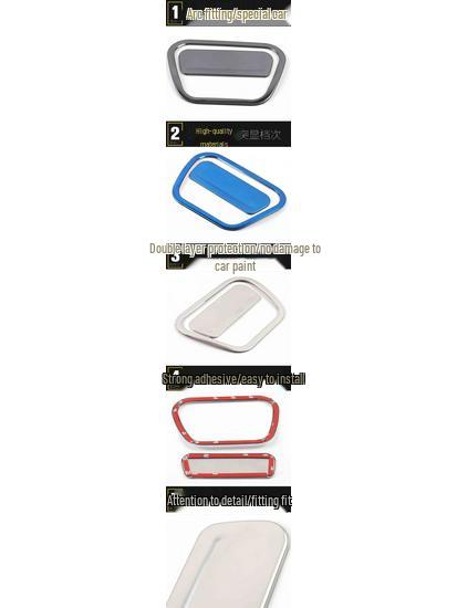 CS95 Glove Box Handle Decorative Frame with Sequins - Car Accessories