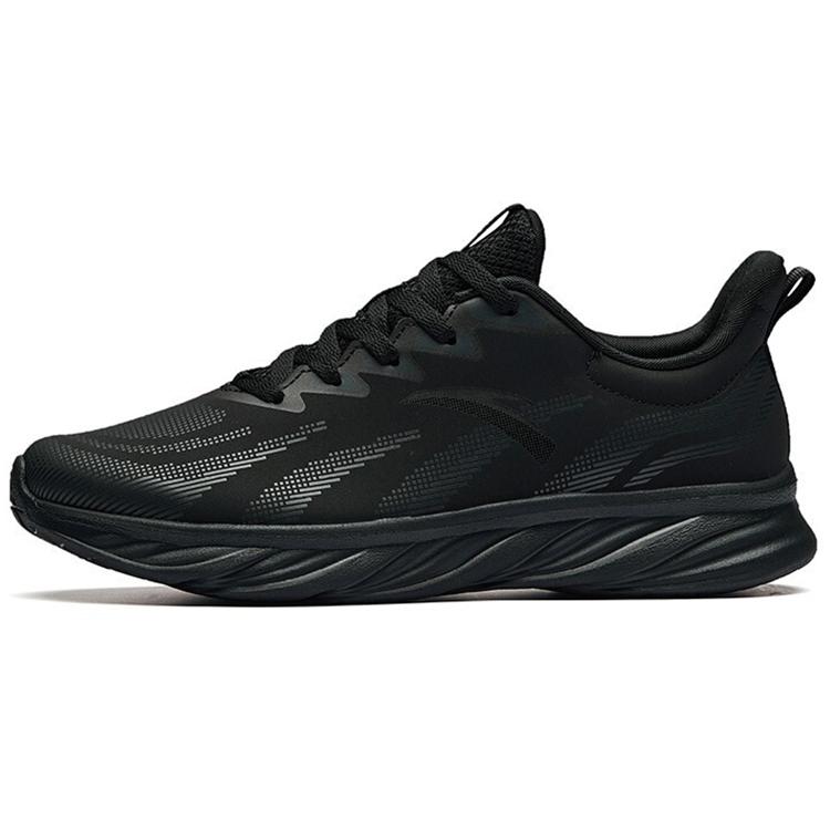 

New Anta Cushioning, Breathable, Lightweight Low Top Running Shoes Men s Black Gray 112235571-7 39