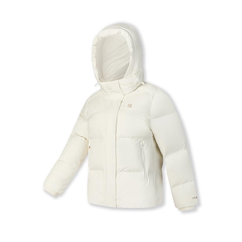 New FILA Athletics Down Jacket Women's Vanilla White A11W441905FIV