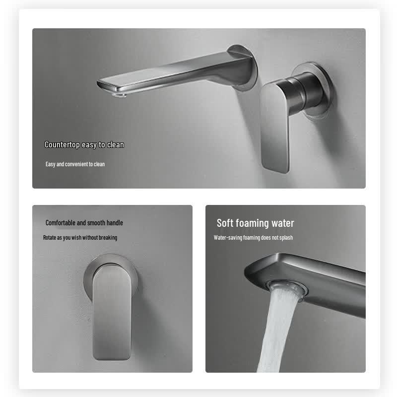OEING Concealed Wall-Mounted Copper Faucet