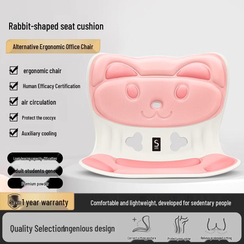 Sifeiqi Kids Cartoon Ergonomic Memory Foam Lumbar Cushion