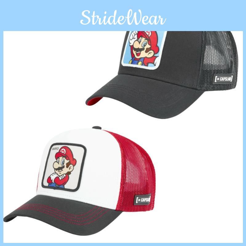 Mario Cartoon Baseball Cap Breathable Hip-hop Duck Tongue Cap For Summer