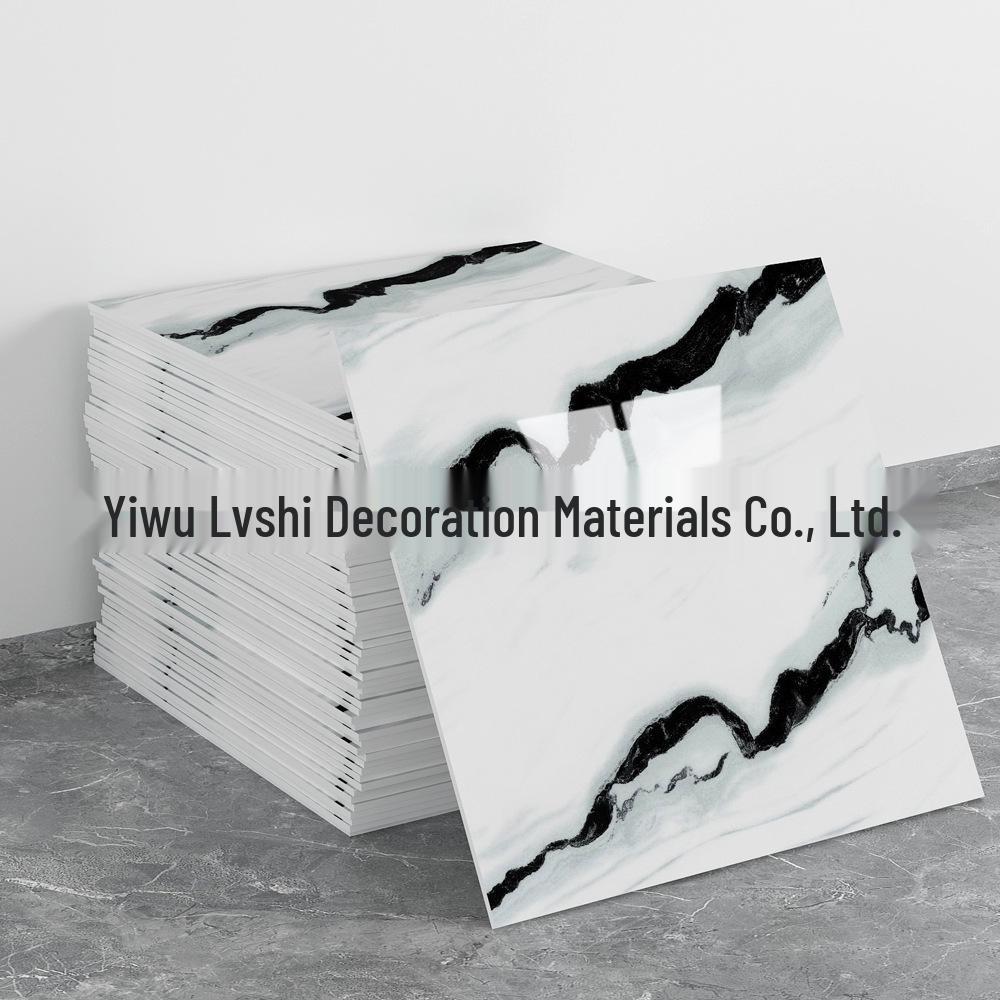 Self-Adhesive Pink Marble Wallpaper: Waterproof, Heat-Resistant Wall Sticker with Aluminum Plastic Panel