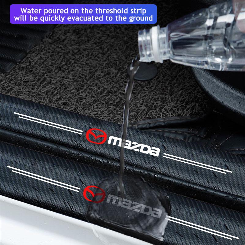 5Pcs Car Door Sticker Threshold Anti Scratch Decal Accessories For Mazda 2 6 3 CX5 CX80 CX70 CX90 MX30 CX60 CX50 CX30 BT50 e-TPV