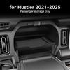 AAGL1 For HUSTLER 2021-2025 Car Copilot Dashboard Storage Box Tray ABS Organizer Flip Version Compatible Accessories