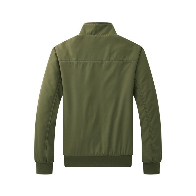 Men's Spring & Autumn Trench Coat: Casual Loose Fit Stand-Up Collar Jacket