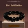 Super God Shine Black Obsidian Bracelet 6-18mm for Men and Women
