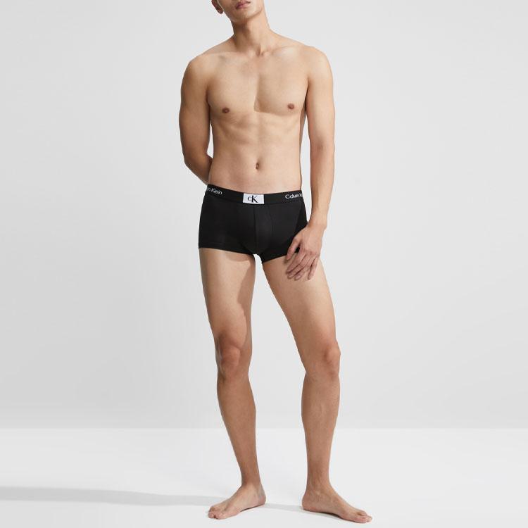 Calvin Klein Ck96 Series Small Square Logo Letter Embroidery Print Boxer Briefs Men Underwear Black NB3406-UB1