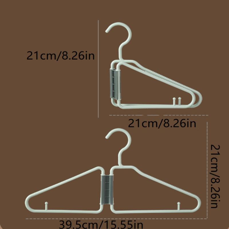 5Pcs Multifun Cloth Hanger Foldable Portable Travel Saving Space Ultra-Light Clothes Hangers For Home Business Trip Vacation