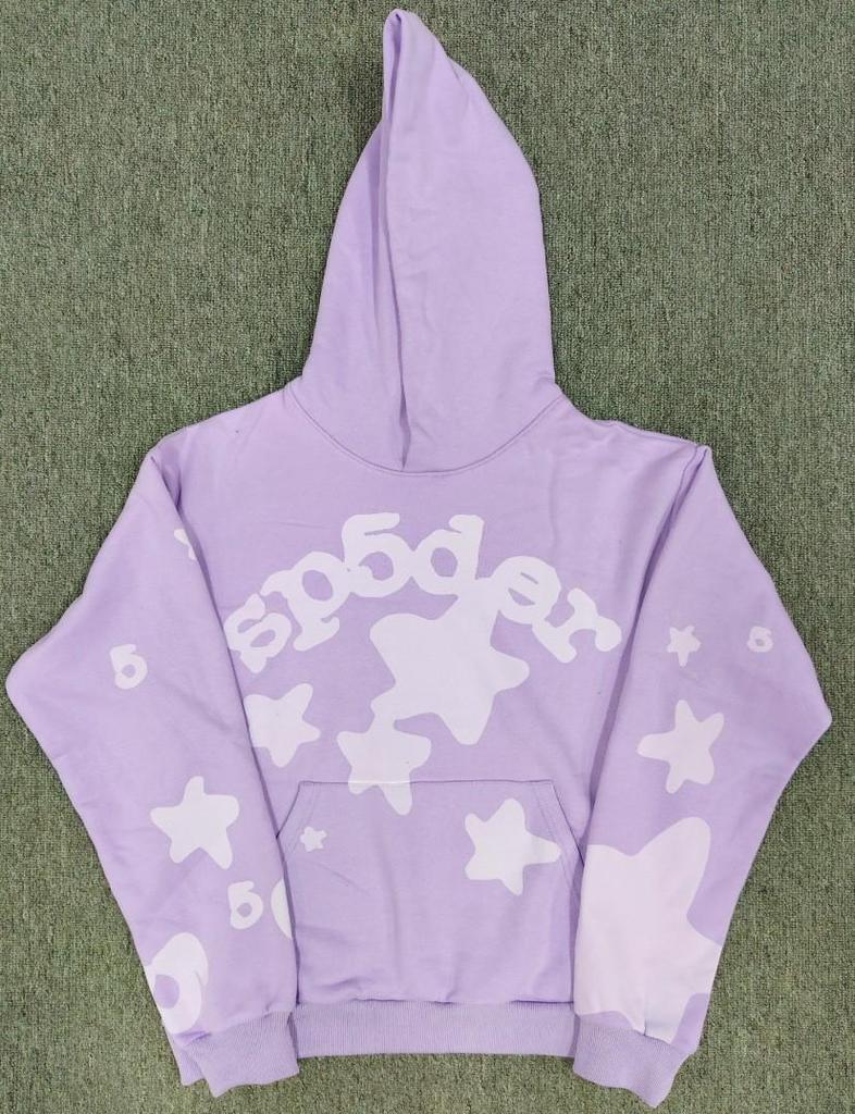 Hanorac Bărbătesc Greu cu Imprimeu Pânză de Păianjen - Trendy, Croială Largă cu Plus de Catifea