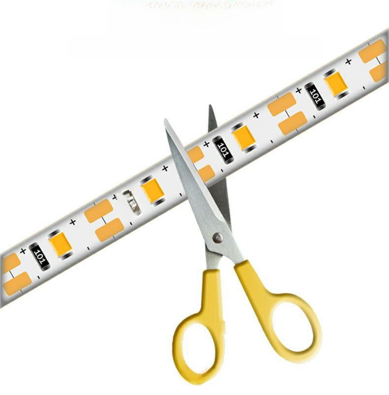 Waterproof USB LED Light Strip with Hand-Sweep Sensor and Adhesive, 5V Monochrome 2835
