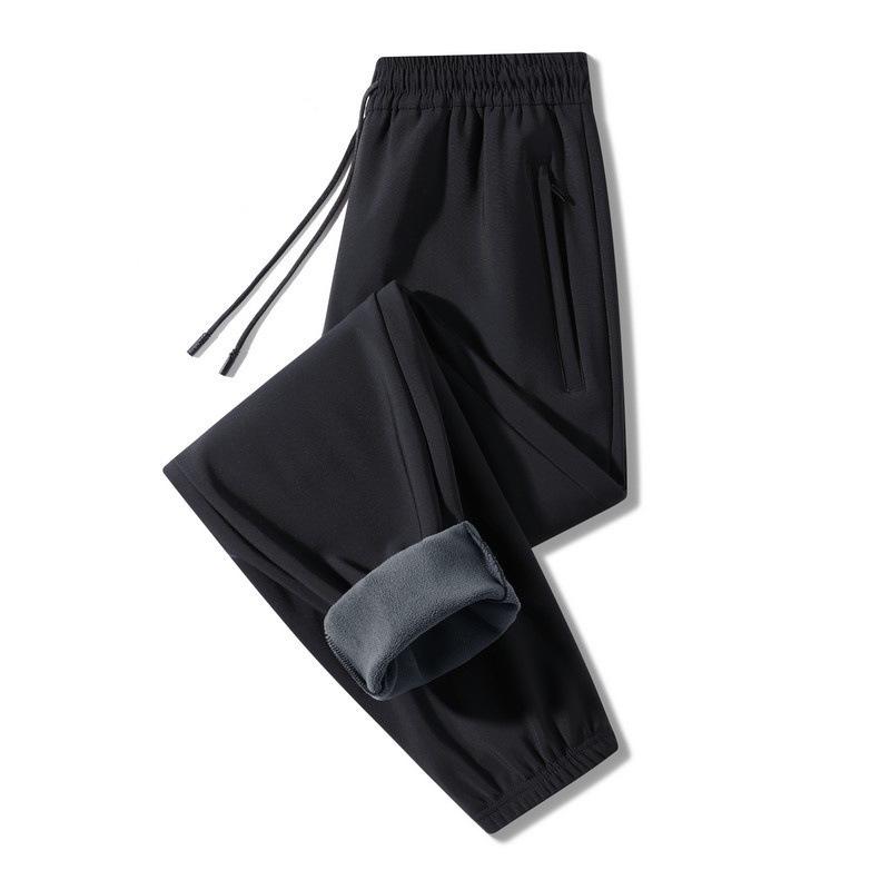 2025 Men's Fleece-Lined Windproof Trousers for Spring, Autumn, Winter - Warm, Thickened Outerwear