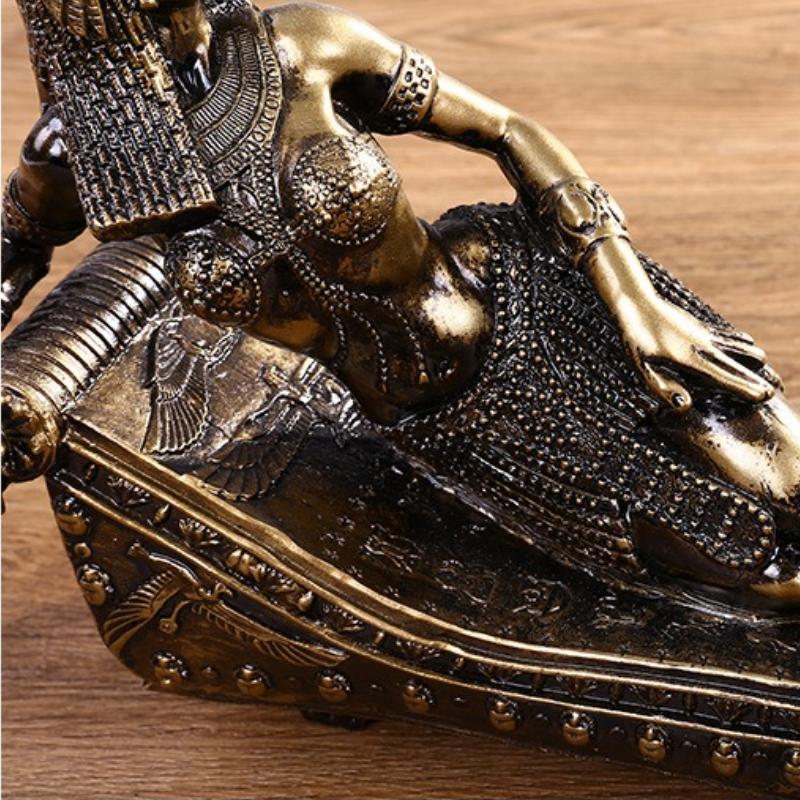 Egypt Pharaoh Cleopatra Statue Retro Mummy Sculpture Bar Shop Window Desktop Decoration Home Ornament Tourism Souvenir Gifts