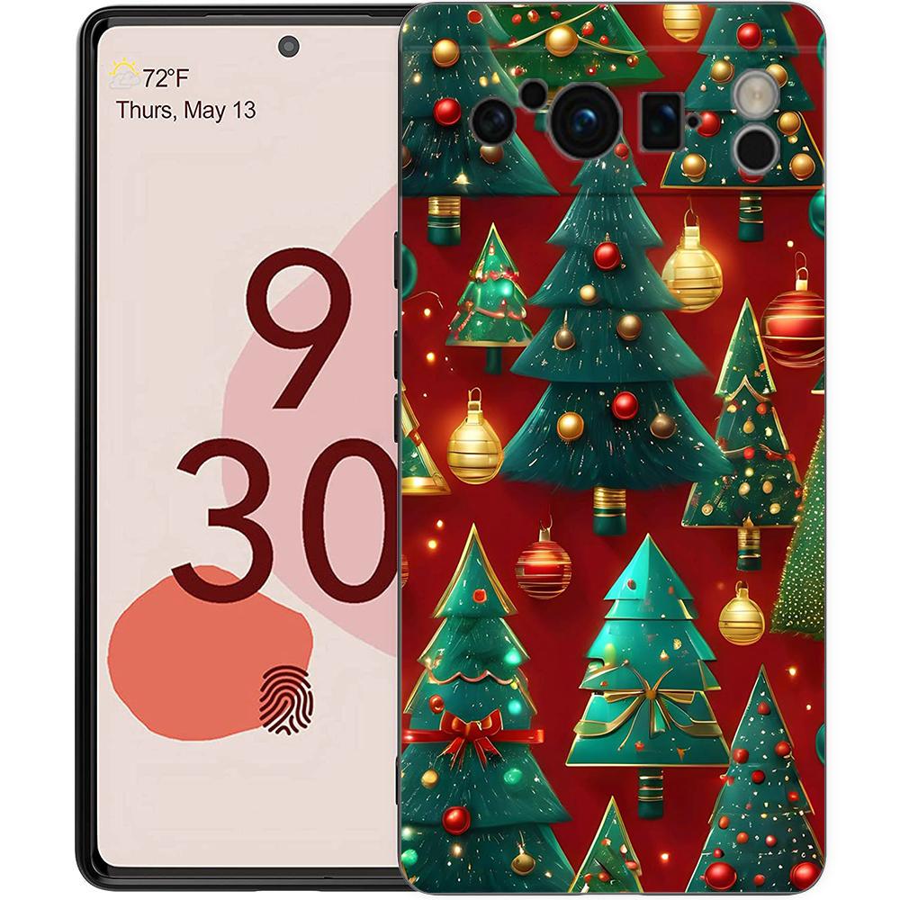 Christmas Christmas Tree Phone Case Cover for Google Pixel 9 8 7 6 7A 6A Pro Shockproof Soft TPU 9 Pro XL Shell Capas Fundas Bag