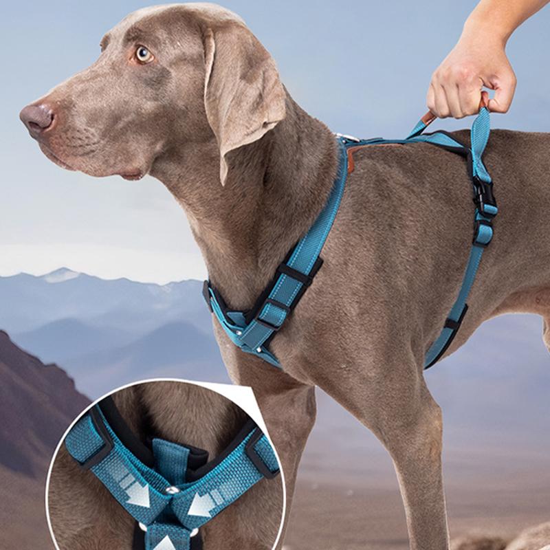 Dog Harnesses Leash Vest Strap With Refletive Strap Pet Chest Pet Dog Training Harness for Medium and Large Dogs Explosion Proof