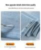 2025 New Women's Light Blue High-Waisted Wide-Leg Jeans - Slimming, Draped, Loose Fit for Spring and Autumn