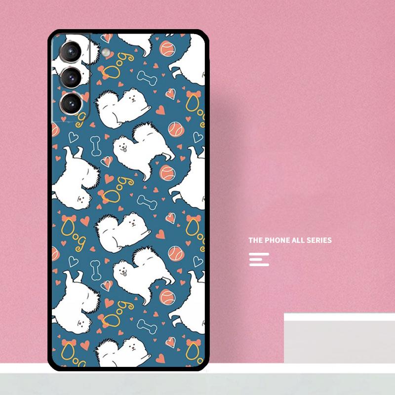 Japanese Spitz Dog Phone Case For Samsung Galaxy S25 S26 Ultra S20 S21 S22 S23 S24 Plus S10 S25 FE Cover Coque