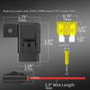 Inline Fuse Holder Waterproof 20A 30A 40A Replacement Fuses with Protection Cover for Ships Yachts