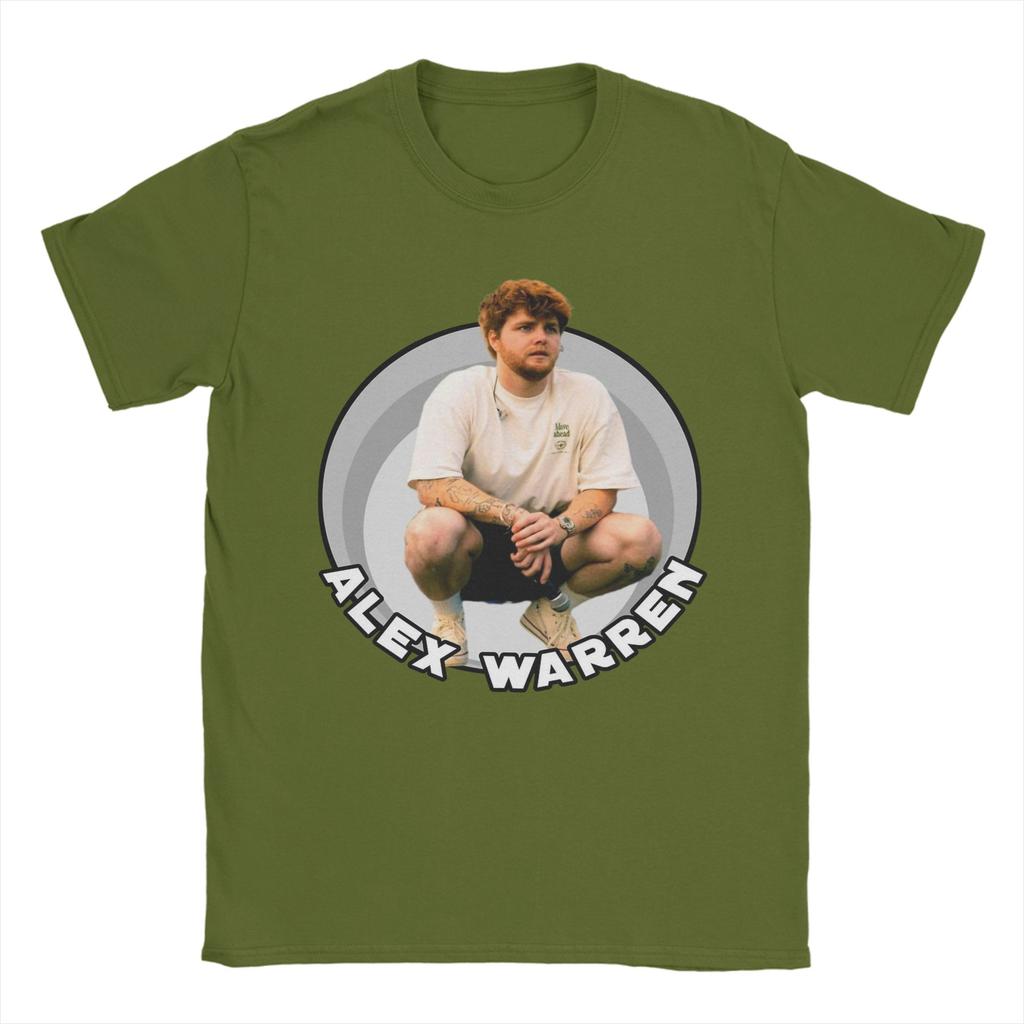 Alex Warren Singer Mens T Shirts Novelty Tee Shirt Short Sleeve Round Collar TShirts Cotton Summer Clothing