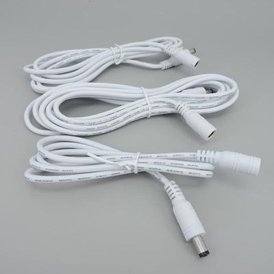 1/1,5/3/5m branco 12V DC macho para fêmea 5,5x2,1mm cabo extensível jack adaptador de alimentação 22awg 3A conector cabo de extensão plugue