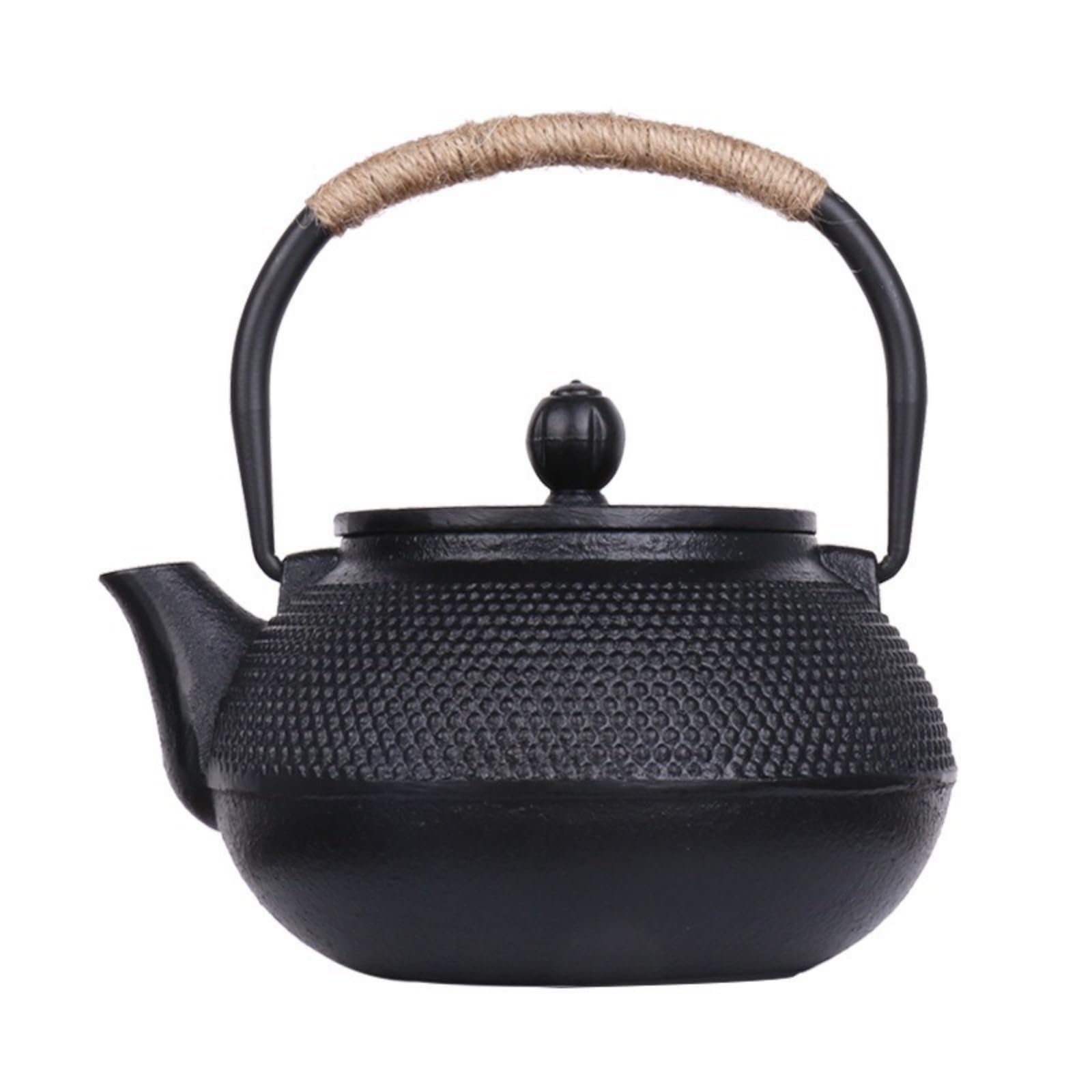 

OULOVECO Iron Induction Can be used over an open Iron Cast Tea Ceremony Iron Traditional Suitable for Tea and Restaurants Teapot, Compatible, Teapot, чёрный