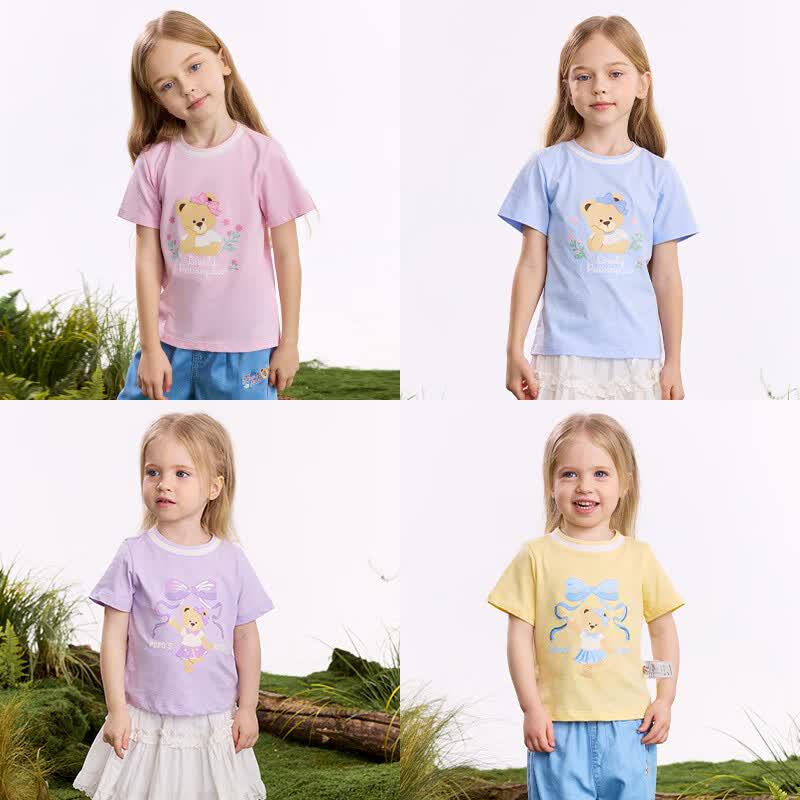 PawinPaw Cartoon Bear Girls' T-Shirt