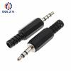 3.5mm RCA Plug 2 3 4 Pole Mono Stereo Audio Video Dual Audio Plug Headphone Cable Wire Connector For Headphone Socket