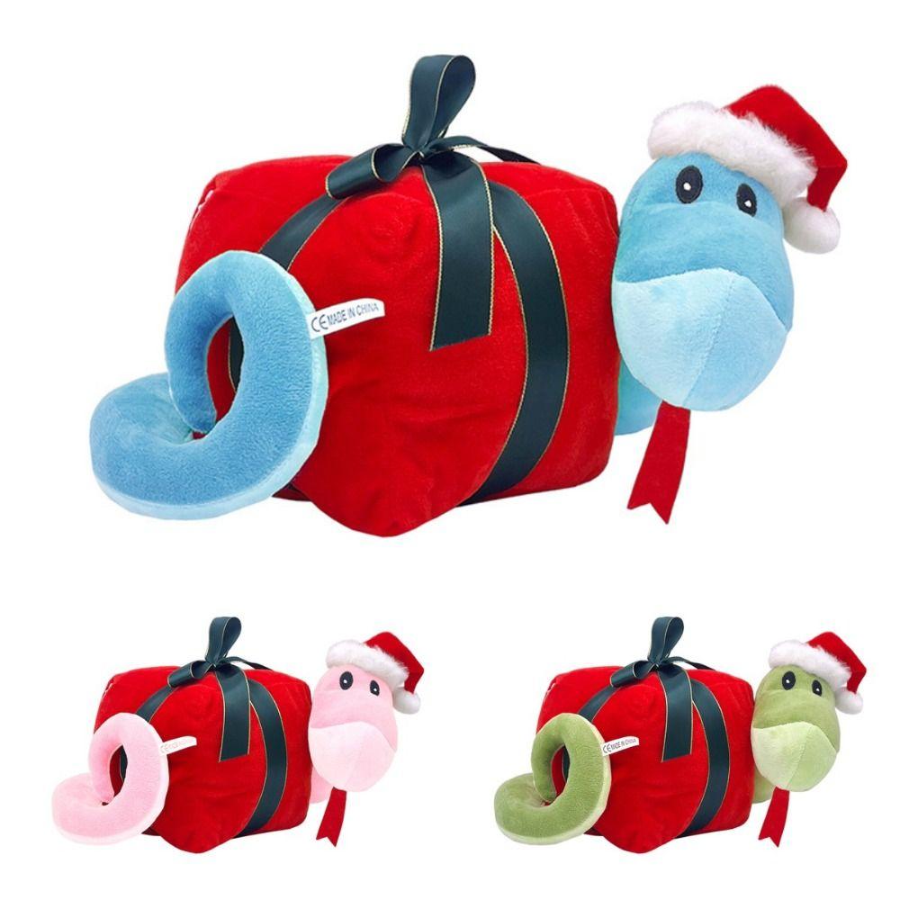 Simulation Christmas Snake Doll Fluffy Snake Plush Toy  Birthday Gift