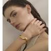 60mm Smooth Stainless Steel Minimalist Cuff Open Bracelet Bangle Plated Statement Jewelry