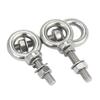 304 Stainless Steel M3 M4 M5 M6 M8 Ring Eyebolts with Nut Washer Gaksets Set Extended Bolts Marine Lifting Ring Screws and Nuts