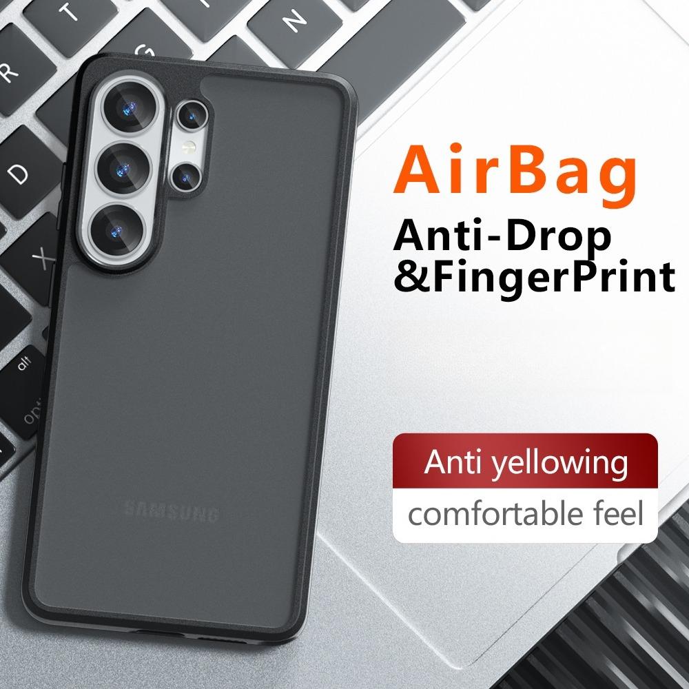 Transparent Cover for Samsung Galaxy S26 Ultra S25 Plus S24 FE Case Ultra Thin Matte Translucent Clear Protection Funda Capa