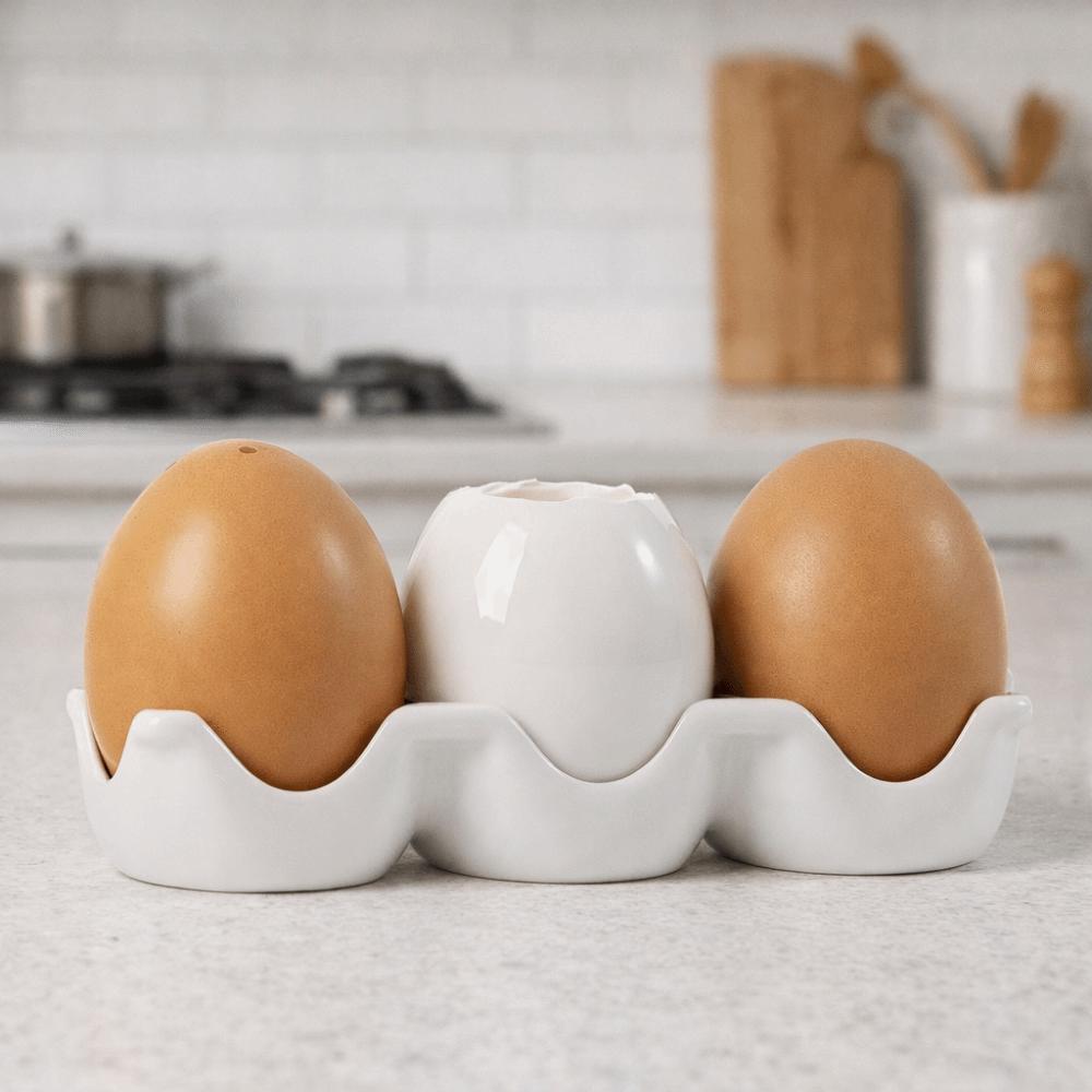 Underglaze Painting Simulated Egg Spice Jar Set Ceramic Seasoning Jar Restaurant
