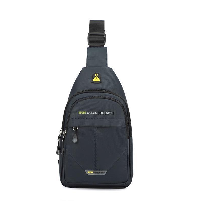 Men's Chest Bag Large Capacity Commuter Shoulder Bag Water-repellent Business Travel Crossbody Bag